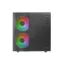 Mini Tower PC Mars Gaming MC-400 balta 2x 120mm priekšējie ventilatori