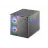 Mini Tower PC Mars Gaming MC-400 balta 2x 120mm priekšējie ventilatori