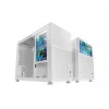 Mars Gaming MC-LCD Micro ATX mini tower korpuss ar stikla paneli, balts