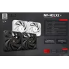 Mars Gaming MF-NCLX2W datora korpusa ventilators 12 cm balts 2 gab.