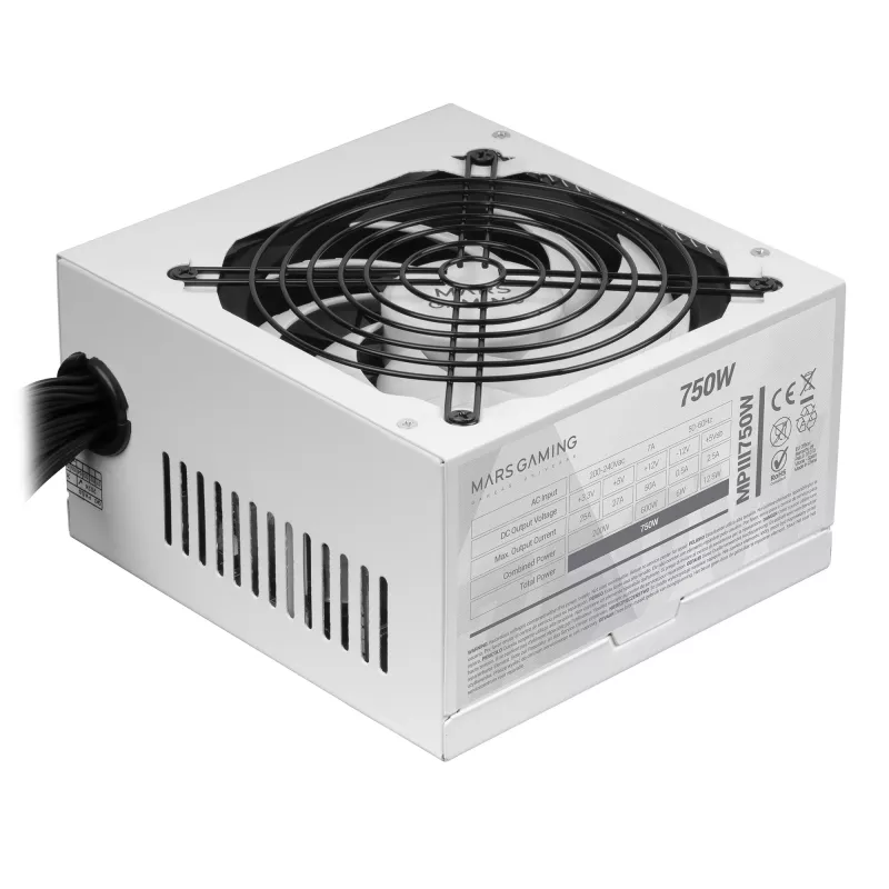 Mars Gaming MPIII750W barošanas bloks 750 W 20+4 pin ATX ATX Balts