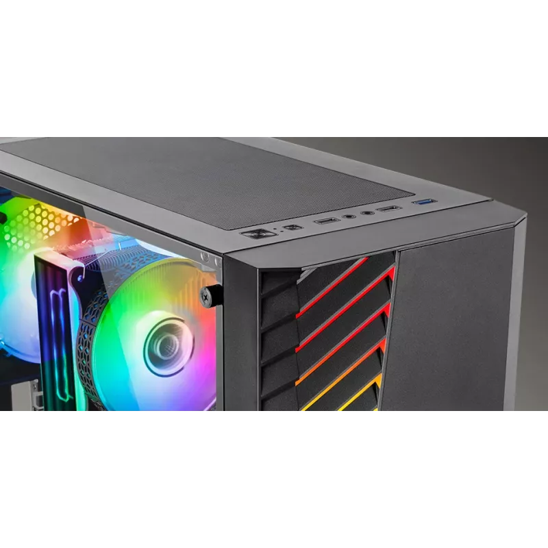 Mars Gaming MC-VOLT Midi Tower Melns
