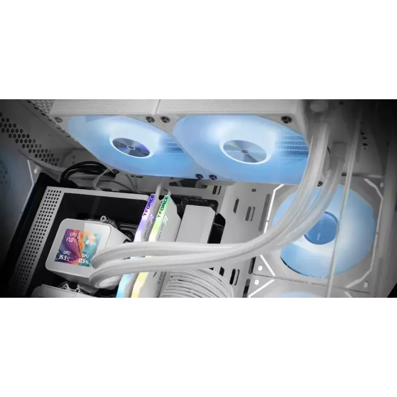 Mars Gaming ML-VISION240W AIO šķidruma CPU dzesētājs, 240 mm, RGB, balts