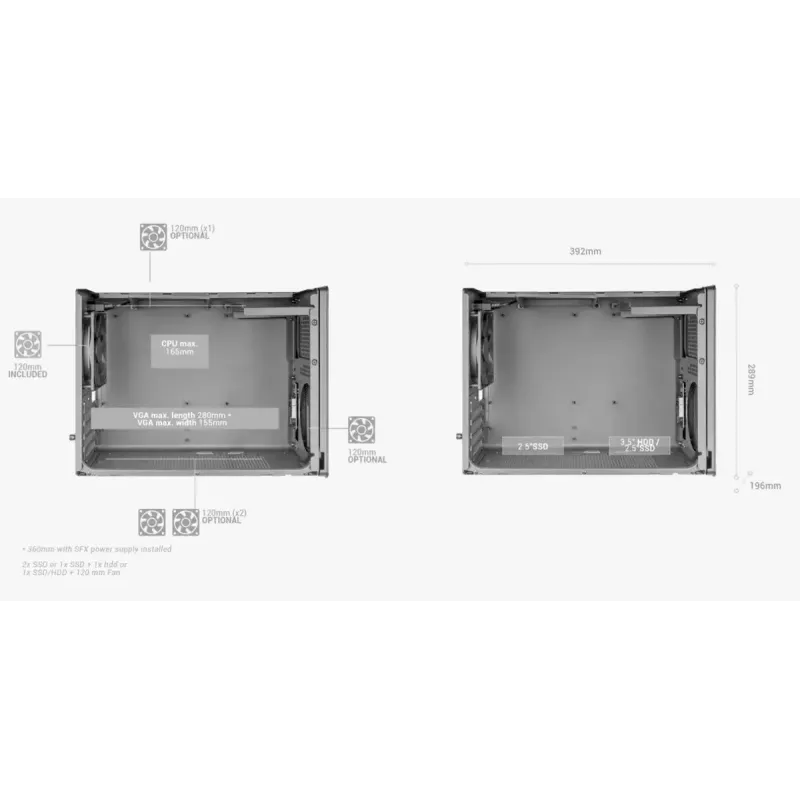 Datora korpuss Mars Gaming MCXPSW mATX Balts
