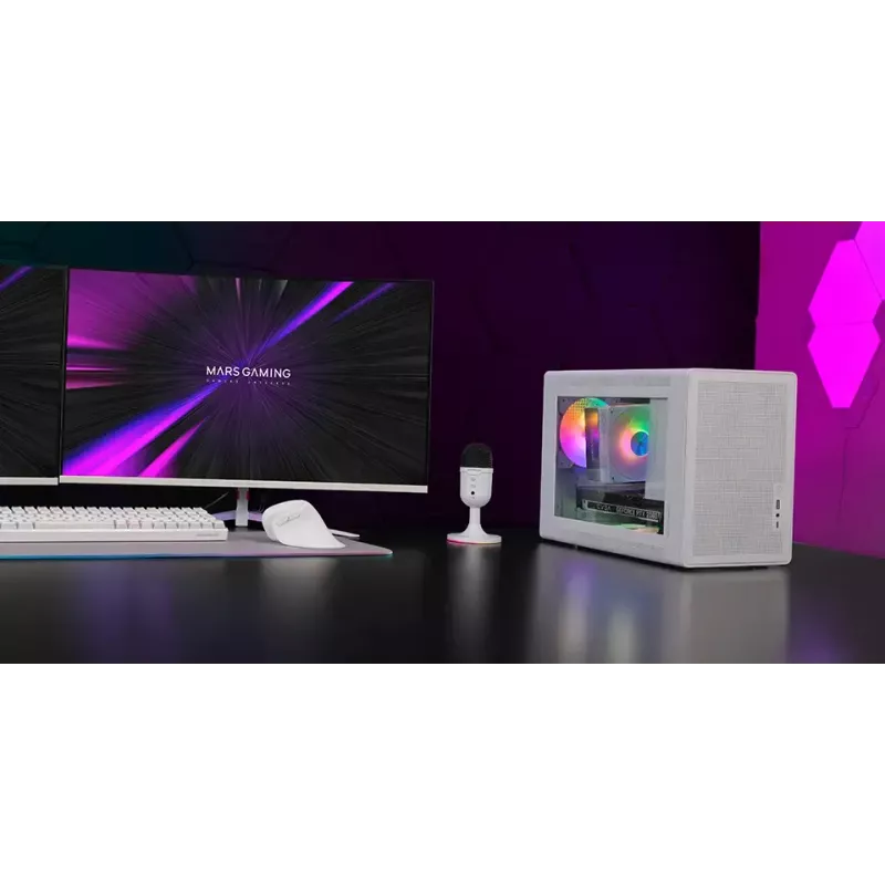 Datora korpuss Mars Gaming MCXPSW mATX Balts