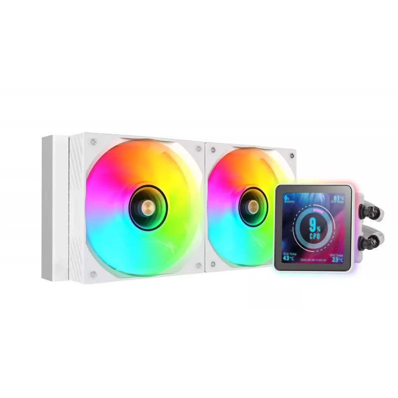 Mars Gaming ML-VISIONPRO240W procesora universāls šķidruma dzesētājs 12 cm balts 1 gab.