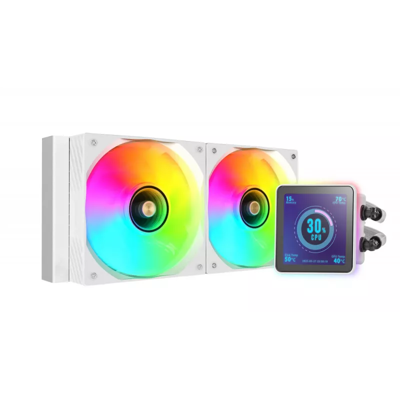 Mars Gaming ML-VISIONPRO240W procesora universāls šķidruma dzesētājs 12 cm balts 1 gab.