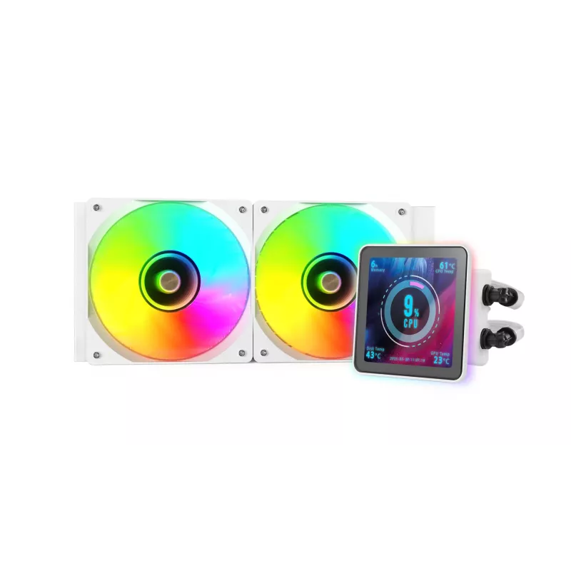 Mars Gaming ML-VISIONPRO240W procesora universāls šķidruma dzesētājs 12 cm balts 1 gab.