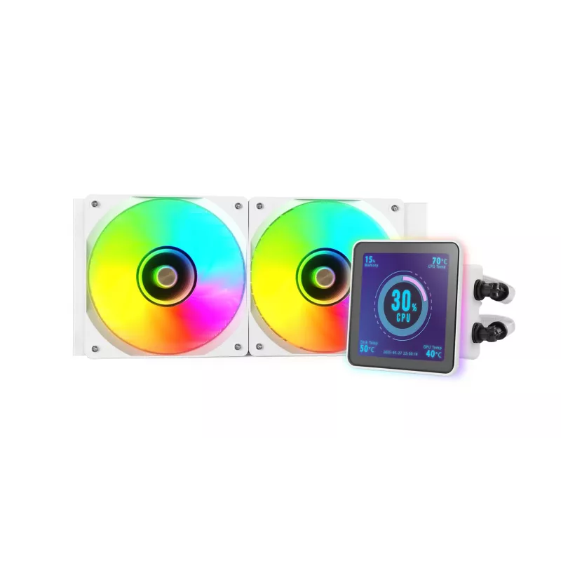 Mars Gaming ML-VISIONPRO240W procesora universāls šķidruma dzesētājs 12 cm balts 1 gab.