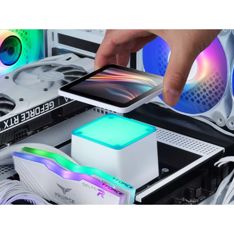 Mars Gaming ML-VISIONPRO240W procesora universāls šķidruma dzesētājs 12 cm balts 1 gab.