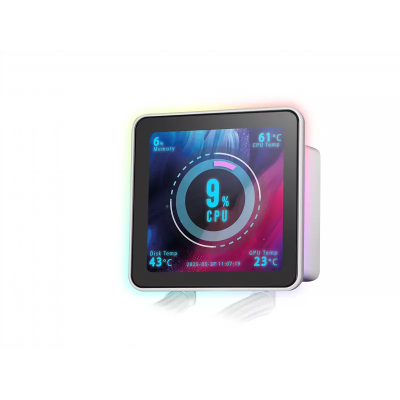 Mars Gaming ML-VISIONPRO240W procesora universāls šķidruma dzesētājs 12 cm balts 1 gab.
