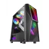 Mars Gaming MC777, ATX datora korpuss, ARGB apgaismojums, melns, PC, melns, ATX, micro ATX, Mini-ITX, zils, zaļš, sarkans, 15,8 cm, 31,8 cm