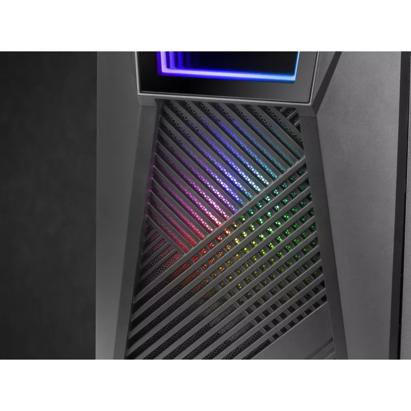 Mars Gaming MC777, ATX datora korpuss, ARGB apgaismojums, melns, PC, melns, ATX, micro ATX, Mini-ITX, zils, zaļš, sarkans, 15,8 cm, 31,8 cm