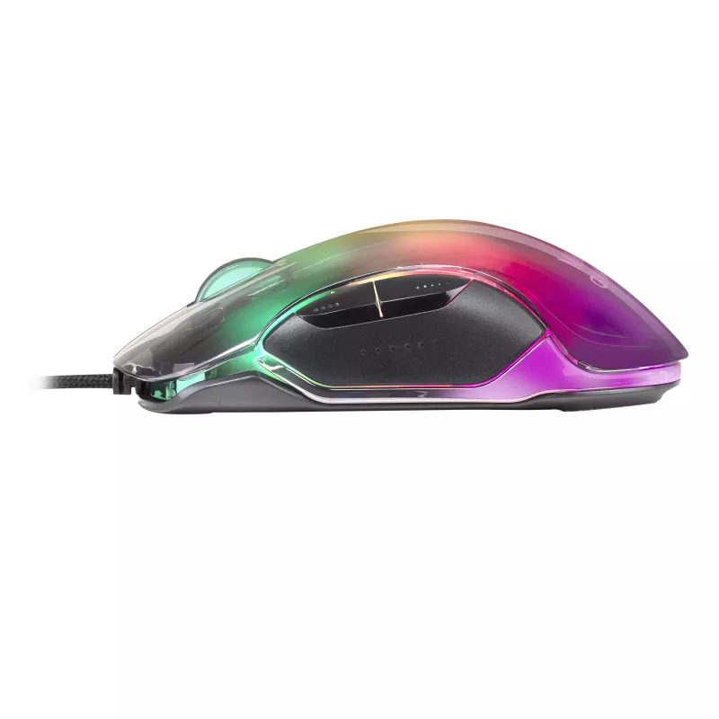Mars Gaming MMGLOW Spēļu pele RGB Chroma-Glow spoguļa apdare 12800 DPI melna