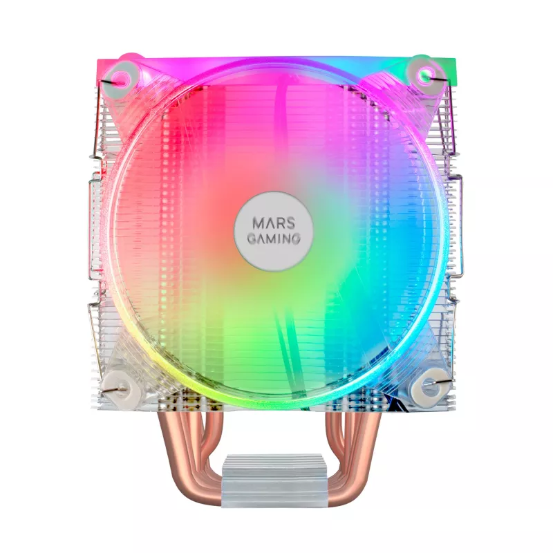 Mars Gaming MCPU66 Triple ARGB CPU dzesētājs 6 siltuma caurules HCT TDP 220W 2 ventilatori 12cm