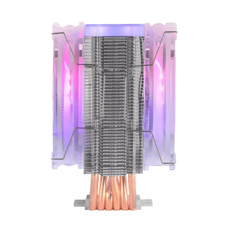 Mars Gaming MCPU66 Triple ARGB CPU dzesētājs 6 siltuma caurules HCT TDP 220W 2 ventilatori 12cm