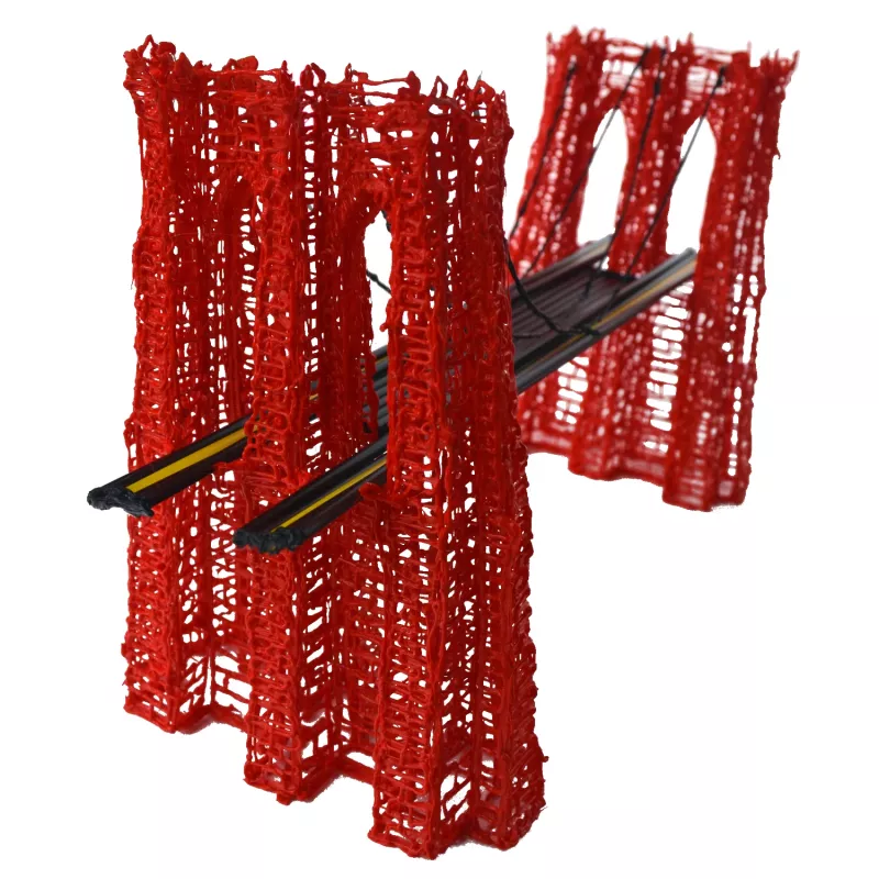 3Doodler plastmasas 3D drukāšanas materiāls FLX04-RED 3 mm sarkans