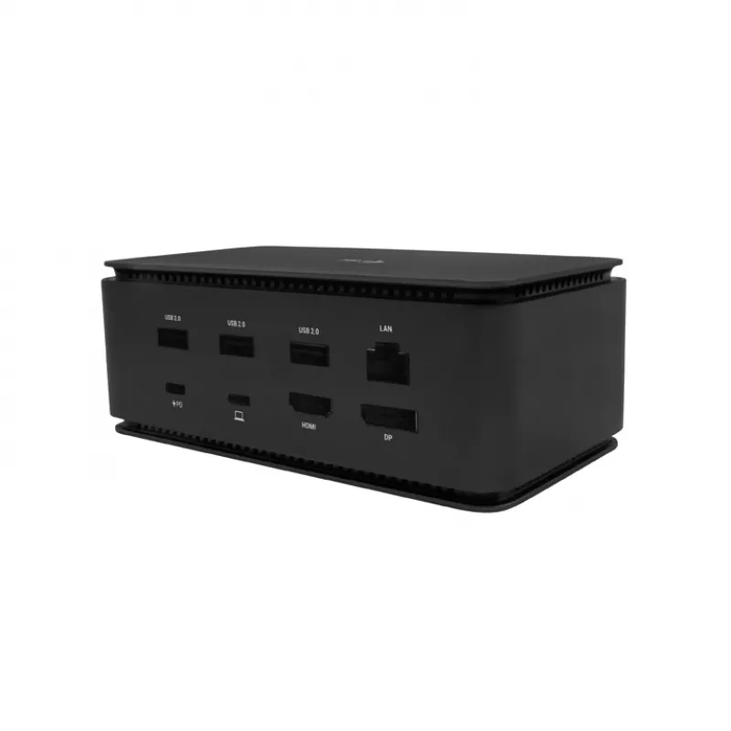i-tec Metal USB4 dokstacija Dual 4K HDMI DP ar strāvas padevi 80 W + universālais lādētājs 100 W