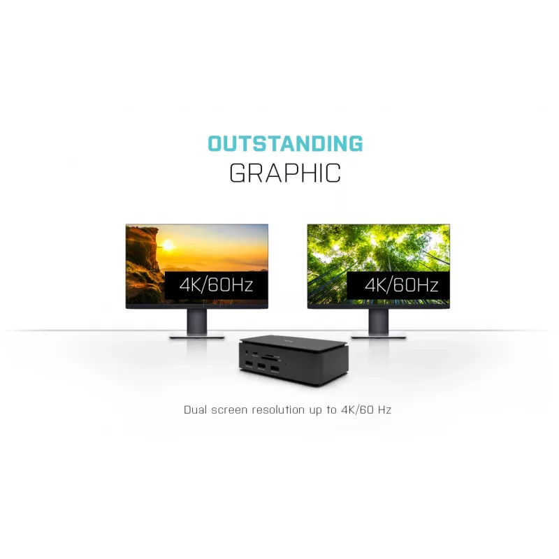 i-tec Metal USB4 dokstacija Dual 4K HDMI DP ar strāvas padevi 80 W + universālais lādētājs 100 W