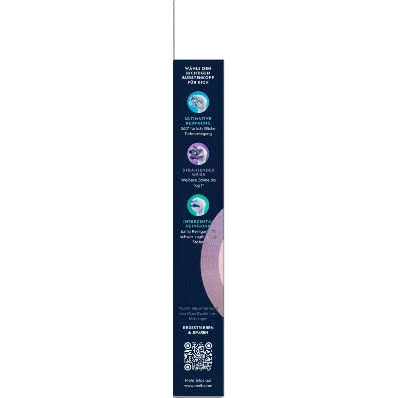 Oral-B zobu birstes galviņa 6 gab. Balta