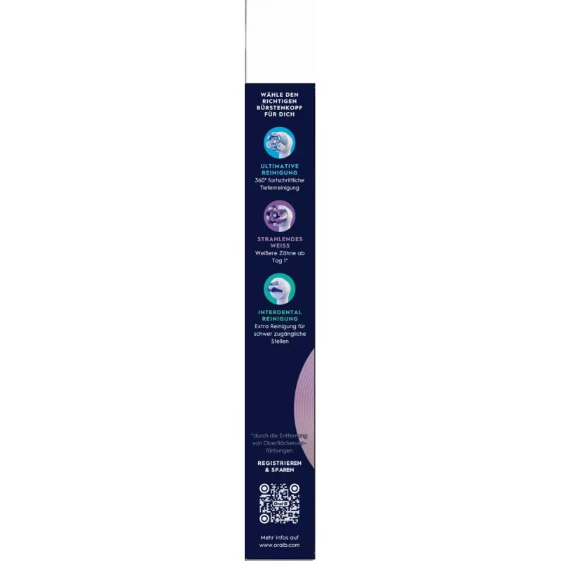 Oral-B zobu birstes galviņa 6 gab. Balta