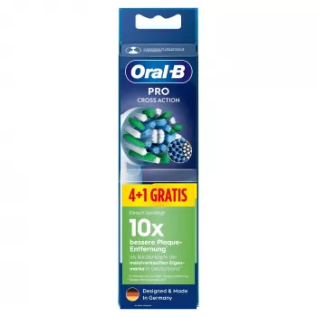 Maināmās suku galviņas BRAUN Oral‑B Pro CrossAction — 5 saderīgas galviņas iepakojumā