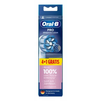 Zobu birstes galviņas Oral-B Pro Sensitive Clean 5 gab. Baltas īpaši mīkstas