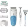 Braun Silk-épil 5 810 + Gillette Venus Trimmer 28 pincetes zila, balta