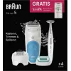 Braun Silk-épil 5 810 + Gillette Venus Trimmer 28 pincetes zila, balta