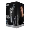 Folijas skuveklis Braun Series 7 72-C7200CC melns nerūsējošais tērauds litija jonu