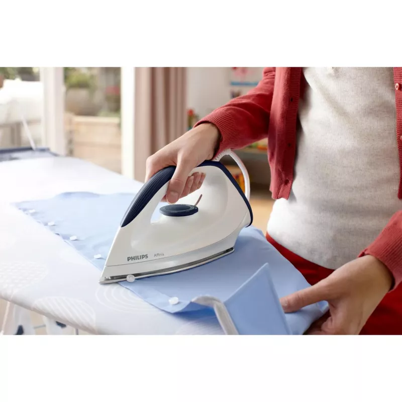 Philips GC160/02 sausā gludeklis, sausā gludeklis, DynaGlide zole, 1,8 m, balta, 1200 W