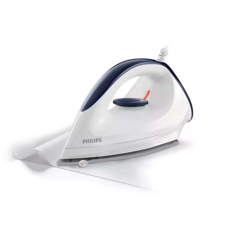 Philips GC160/02 sausā gludeklis, sausā gludeklis, DynaGlide zole, 1,8 m, balta, 1200 W
