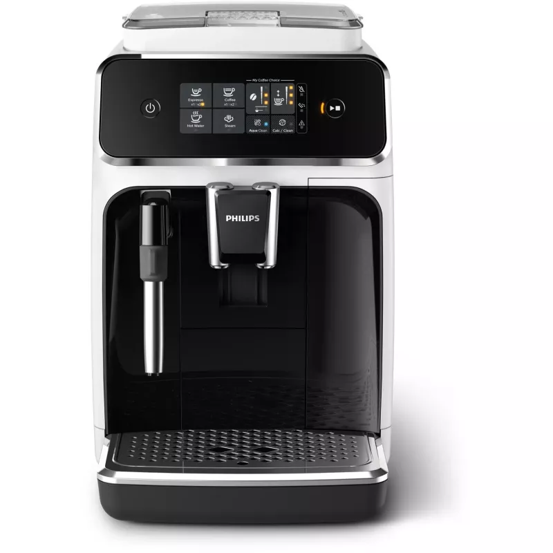 Espresso automāts Philips Series 2200 EP2223/40, pilnībā automātisks, 1,8 L ūdens tvertne, iebūvētas dzirnaviņas, 2 snīpji, 1500 W, melns