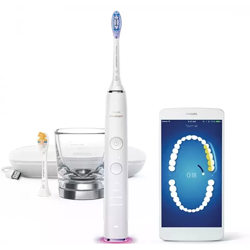 Philips Sonicare DiamondClean Smart DiamondClean Smart HX9917/88 Sonic elektriskā zobu birste ar 2 piederumiem un lietotni