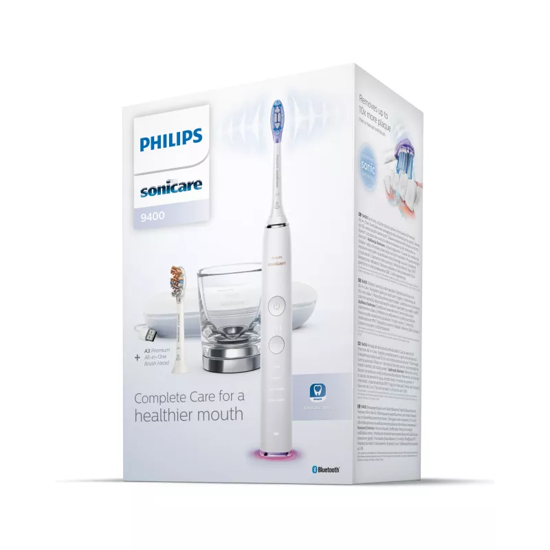 Philips Sonicare DiamondClean Smart DiamondClean Smart HX9917/88 Sonic elektriskā zobu birste ar 2 piederumiem un lietotni