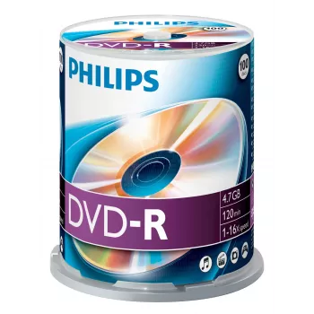 DVD-R Philips DM4S6B00F/00 4.7GB 100 gab.