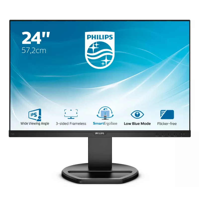 Philips 230B8QJEB/00 datora monitors 57,1 cm (22,5″) 1920 x 1200 pikseļi WUXGA LED melns