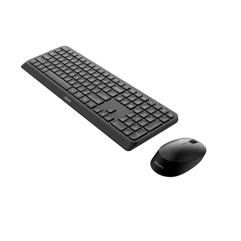 Philips 3000 series SPT6307B/31 tastatūra Pele iekļauta Universāls RF Wireless QWERTY Latviešu Melns