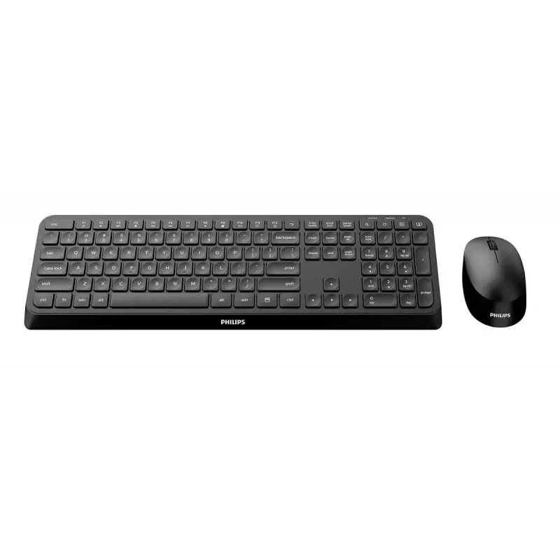 Philips 3000 series SPT6307B/31 tastatūra Pele iekļauta Universāls RF Wireless QWERTY Latviešu Melns