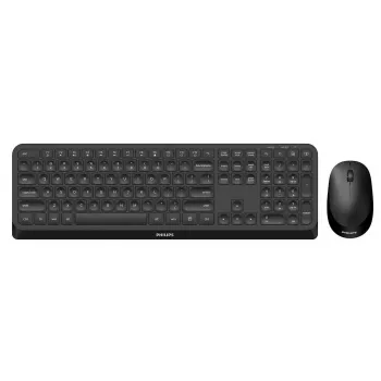 Philips 3000 series SPT6307B/31 tastatūra Pele iekļauta Universāls RF Wireless QWERTY Latviešu Melns