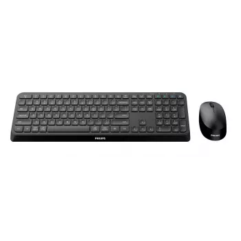 Philips 4000 series SPT6407B/31 tastatūra ar peli Iekļauta Universāla RF bezvadu + Bluetooth QWERTY angļu Melns