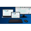 Philips 4000 series SPT6407B/31 tastatūra ar peli Iekļauta Universāla RF bezvadu + Bluetooth QWERTY angļu Melns