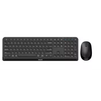 Philips 4000 series SPT6407B/31 tastatūra ar peli Iekļauta Universāla RF bezvadu + Bluetooth QWERTY angļu Melns