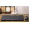 Philips 6000 sērija SPT6607B/31 tastatūra ar peli iekļauta Universāla RF bezvadu + Bluetooth Melna