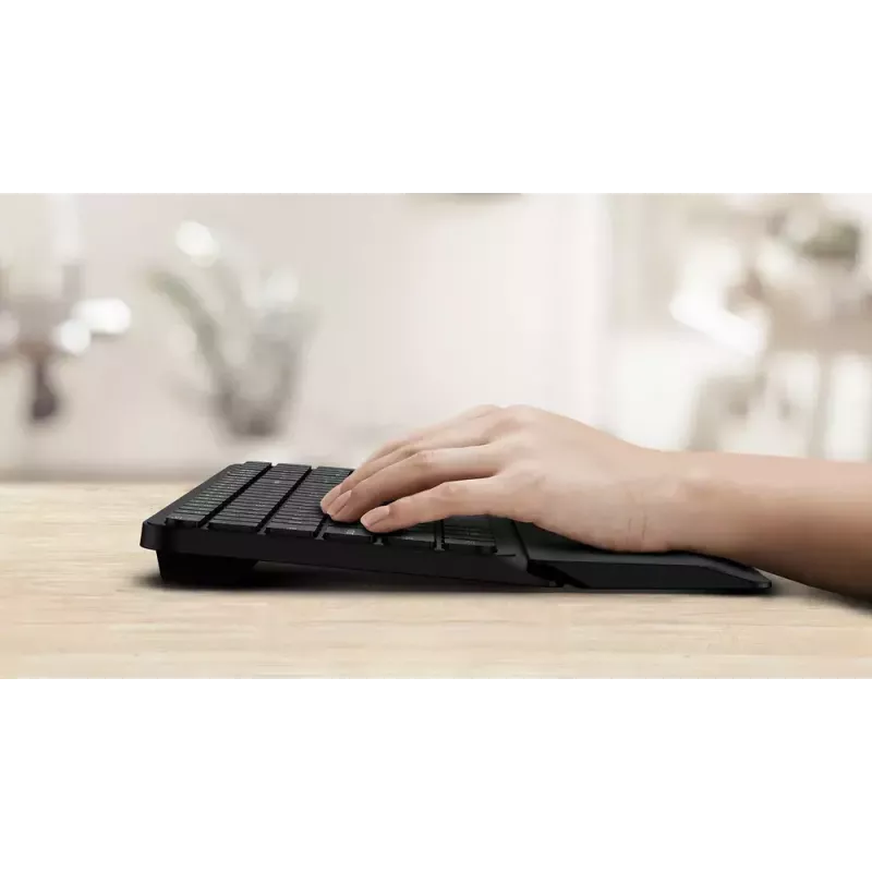 Philips 6000 sērija SPT6607B/31 tastatūra ar peli iekļauta Universāla RF bezvadu + Bluetooth Melna