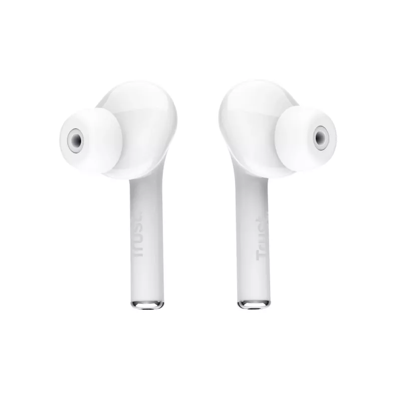 Trust Nika austiņas True Wireless Stereo (TWS) Ievietojamās Zvani/Mūzika Bluetooth Baltas