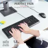 Trust Primo tastatūra Pele iekļauta Universāla USB AZERTY, Beļģu, Melna