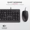 Trust Primo tastatūra Pele iekļauta Universāla USB AZERTY, Beļģu, Melna