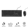 Trust Primo tastatūra Pele iekļauta Universāla USB AZERTY, Beļģu, Melna