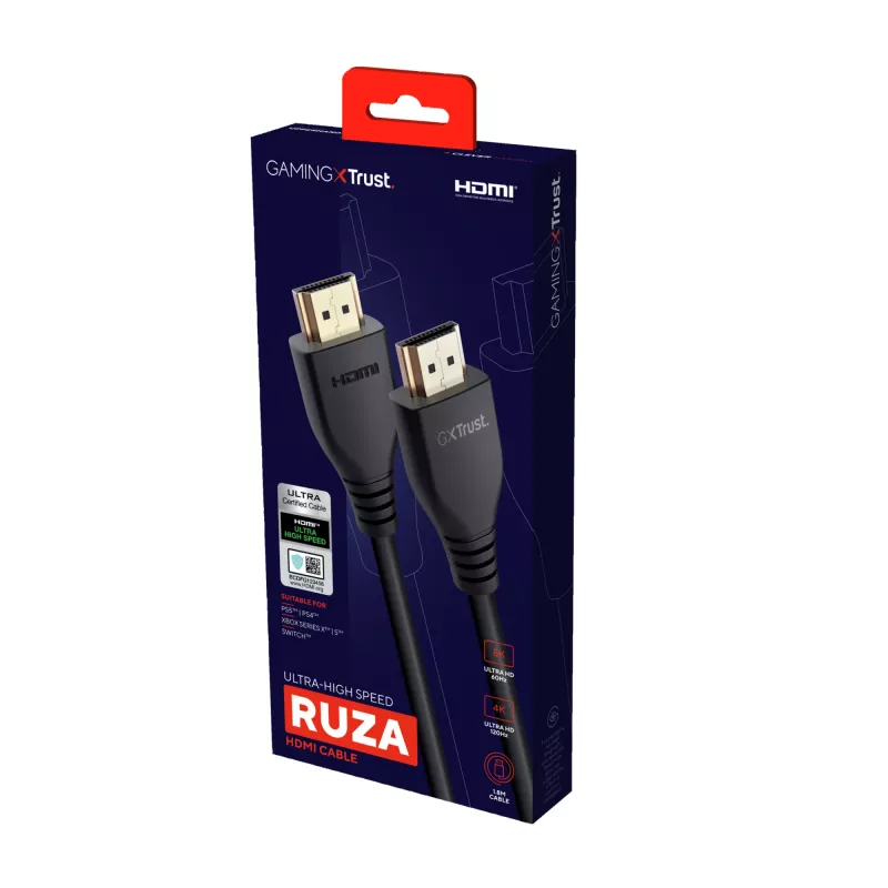 Trust GXT 731 Ruza HDMI kabelis 1.8 m HDMI Type A (Standard)